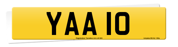 Registration number YAA 10